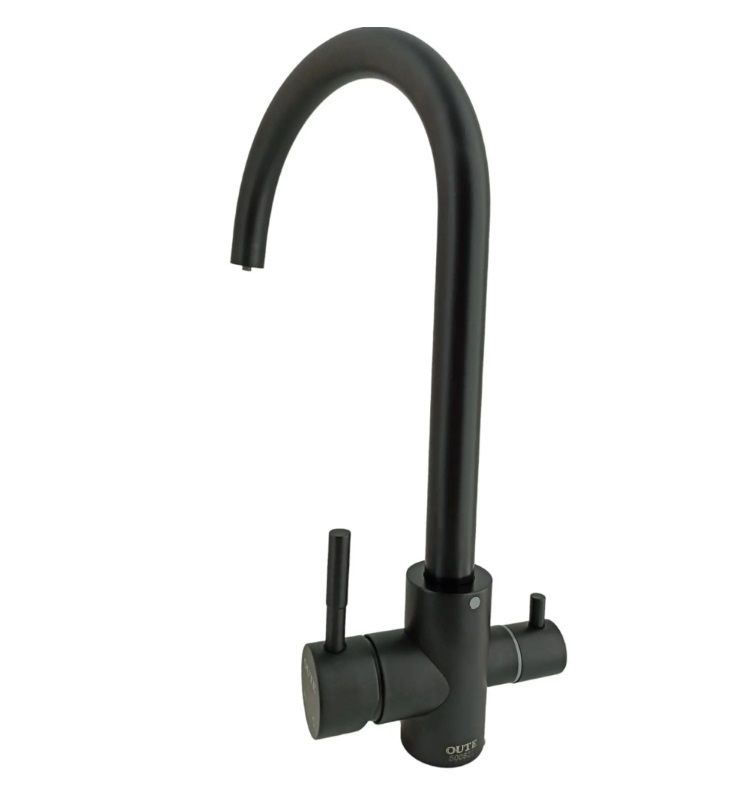 Кухонный смеситель с каналом для чистой воды  черный T60203CK-300