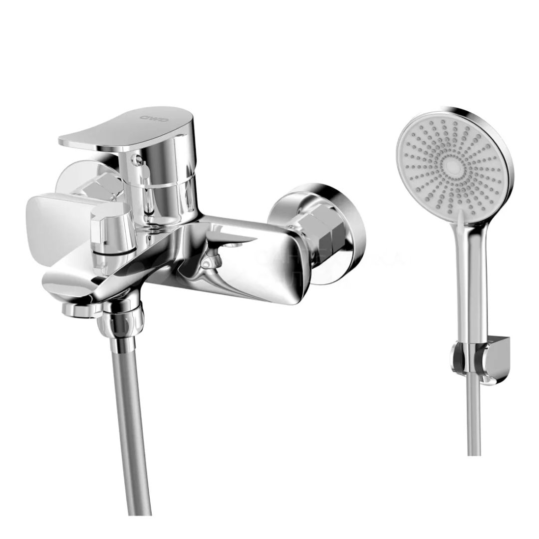 Смеситель AWP Teza S0814C для ванны с коротким монолитным изливом, хром