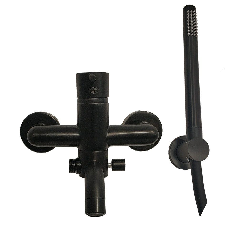 Смеситель для ванны Paini Cox, черный матовый PVD 78PZ100