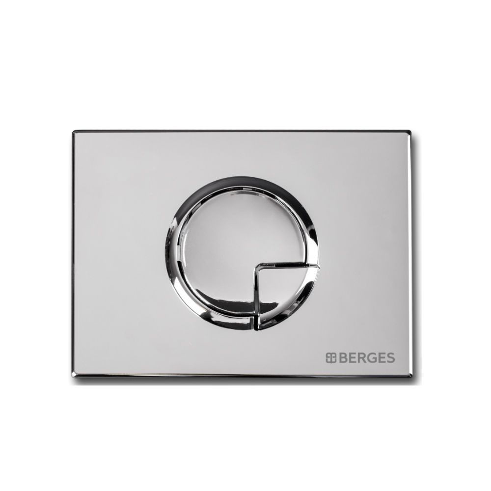 Кнопка смыва Berges Novum R3 40023, хром глянцевый