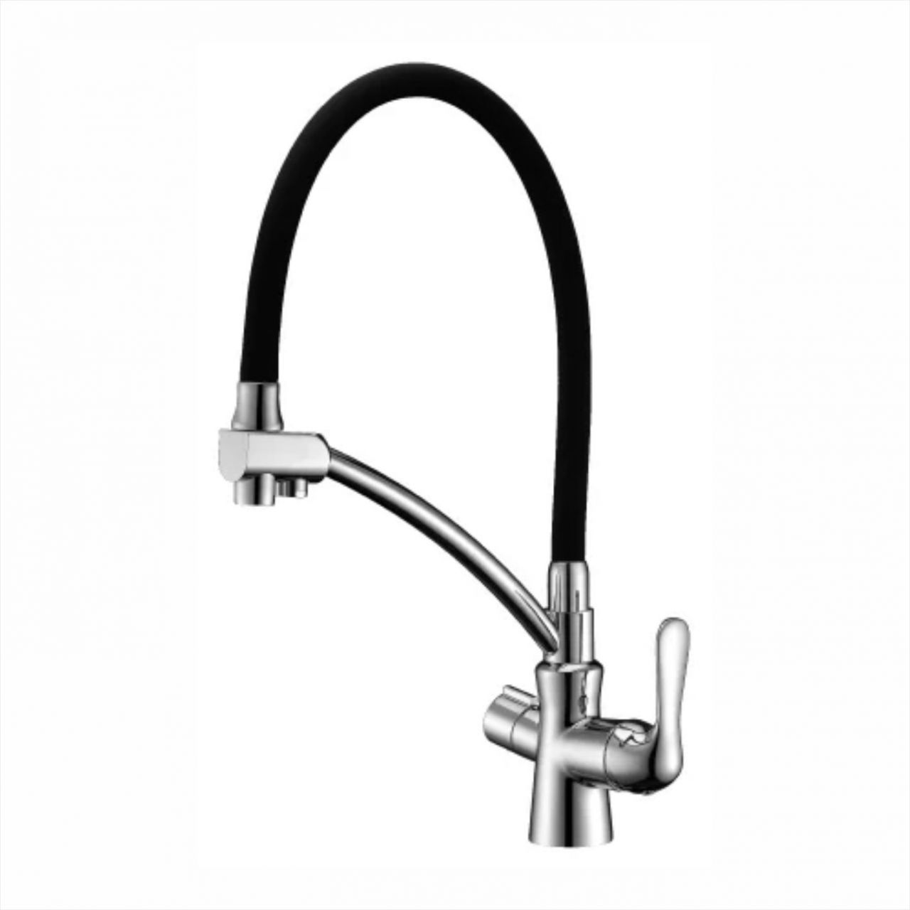 Смеситель Lemark Комфорт с подкл. к фильтру,  35 мм, Black, LM3070С