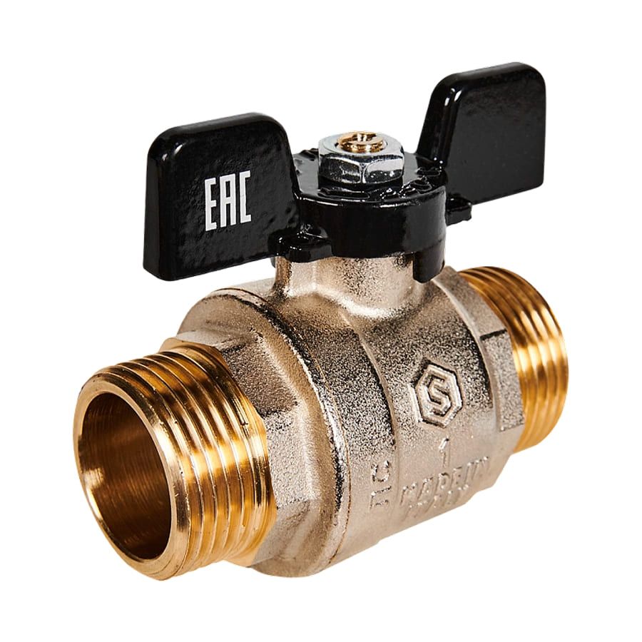 Кран шаровой ШШ бабочка STOUT ГОСТ