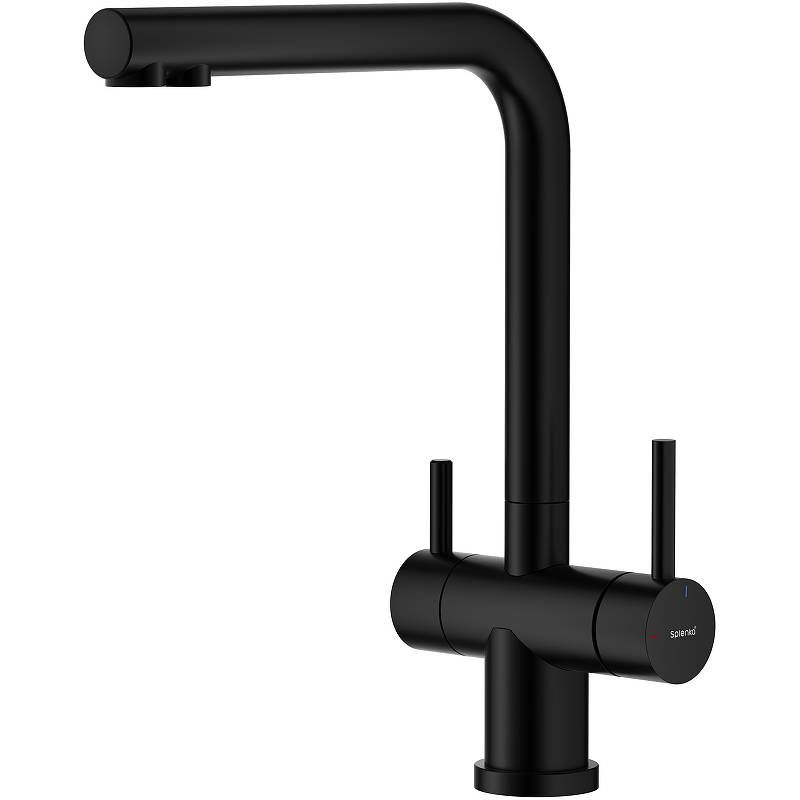 Смеситель для кухни Splenka с подкл. фильтра черный S70.61.06