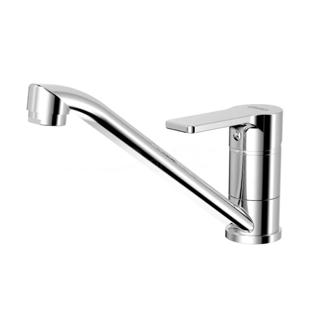 Смеситель AWP Tulos  для кухни с низким поворотным изливом, хром