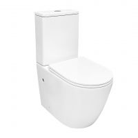 Унитаз Azario Verona AZ-8301 напольный безободковый Торнадо с сиденьем микролифт AZ-8301