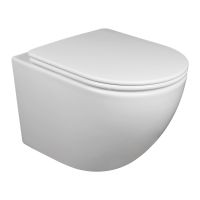 Унитаз подвесной Calypso CS46UQ-OKS торнадо ультратихий, сиденье Flat Strong дюропласт, быстросъем