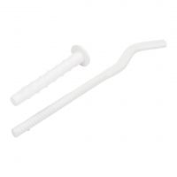 Кронштейн плоский белый с дюбелем 7х180мм