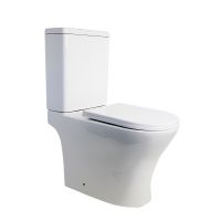 Унитаз-компакт CALYPSO безободковый со смывом торнадо, с сиденьем с микролифт CS4851UQ-TK(OK)