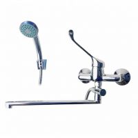 Смеситель для ванны VEROSA SV-05-Х Хирургический (излив плоский 35см, картридж 40мм)