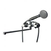 Смеситель для ванны  VEROSA SV-05-06-05  (излив плоский, маховик метал, кран-букса 1/2 керамика)