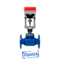 Клапан регулирующий КПСР DN40 [2.11-40-25-1.4001-СЧ-1,6-1-150-У] PN16, Kv=25м3/ч,НЕразгр,Траб=150