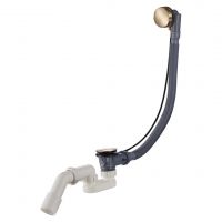 Сифон для ванны Raglo полуавтомат R600.30.03 сатин золотой (брашированное золото)