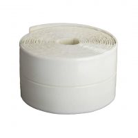 Лента клейкая бордюрная для ванн и раковин 38мм (19х19мм), 3,35м, белая