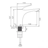 Смеситель для умывальника Splenka хром S54.10