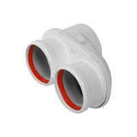Адаптер моноблочный Royal Thermo 60/100 для перехода на двухтрубную систему 80/80 (универсальный), R