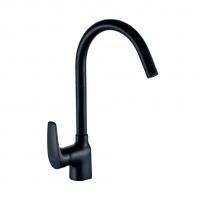 Кухонный смеситель с боковой ручкой черный T2813BK-1