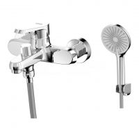 Смеситель AWP Piros S0314C для ванны с коротким монолитным изливом, хром