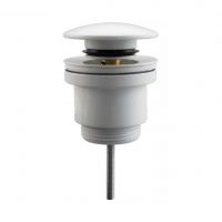 Донный клапан Frap белый click-clack, F62-6
