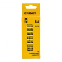 LR03/AAA Батарейка щелочая Alkaline (10шт/бокс) IEK