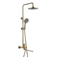 Душевая система, матовое золото LEO194Q La Oute