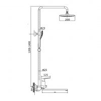 Душевая система, хром LEO194 La Oute