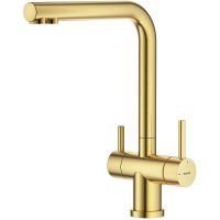 Смеситель для кухни Splenka с подкл. фильтра сатин золотой (брашированное золото) S70.61.03