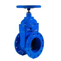 Задвижка чугунная с обрезиненным клином RSV03, штурвал в комплекте